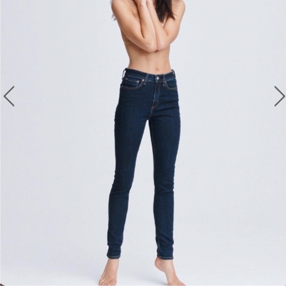 rag & bone Nina High-Rise Skinny - Marine Blue - Picture 9 of 15
